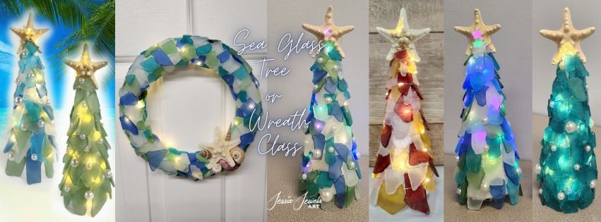 **S*O*L*D**O*U*T**  Sea Glass Tree or Wreath Workshop at Moonstone Art Studio