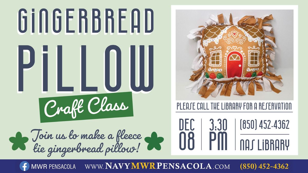 Gingerbread Pillow Craft Class