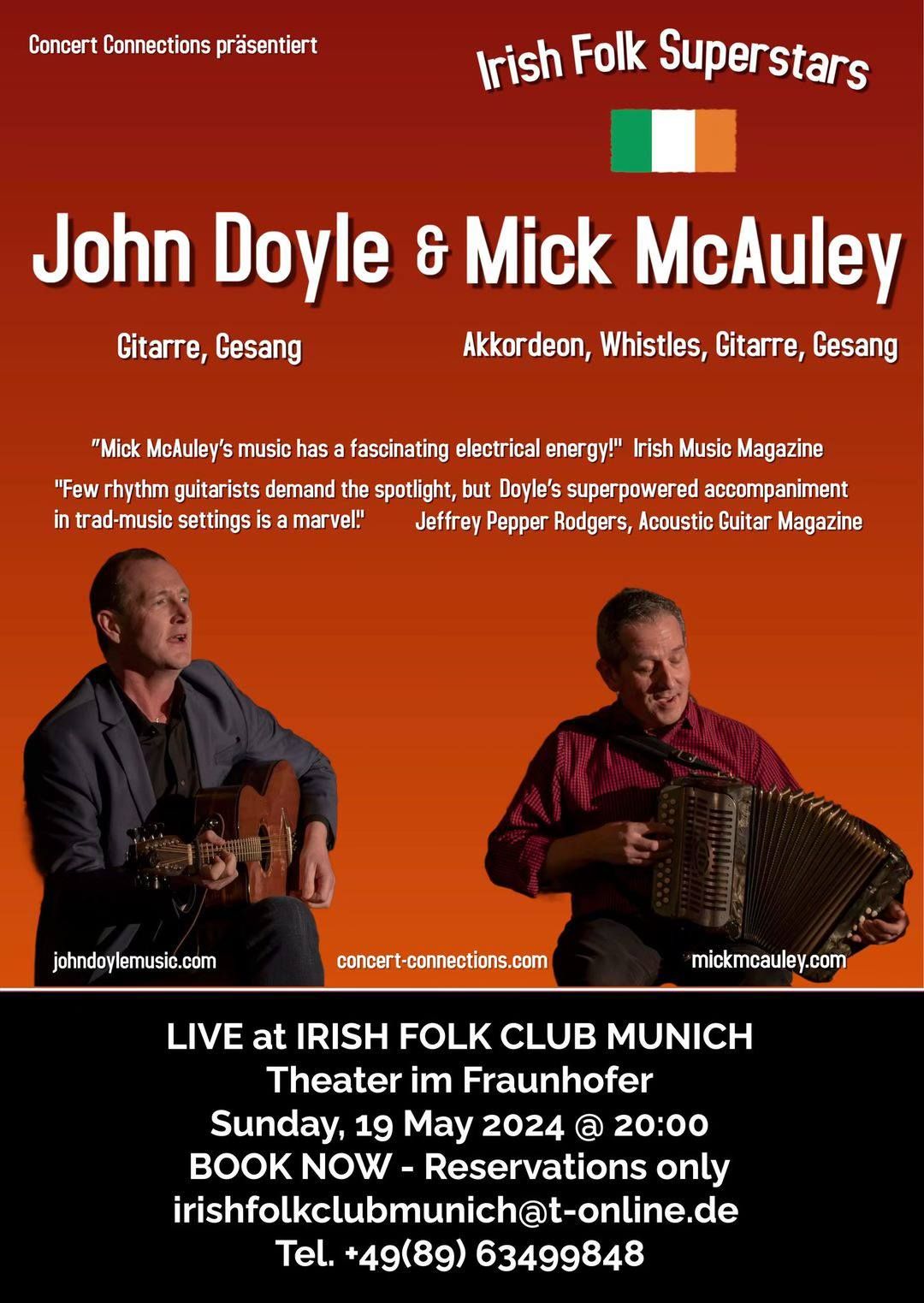 John Doyle & Mick McAuley - 19.05.24 - Irish Folk Club Munich