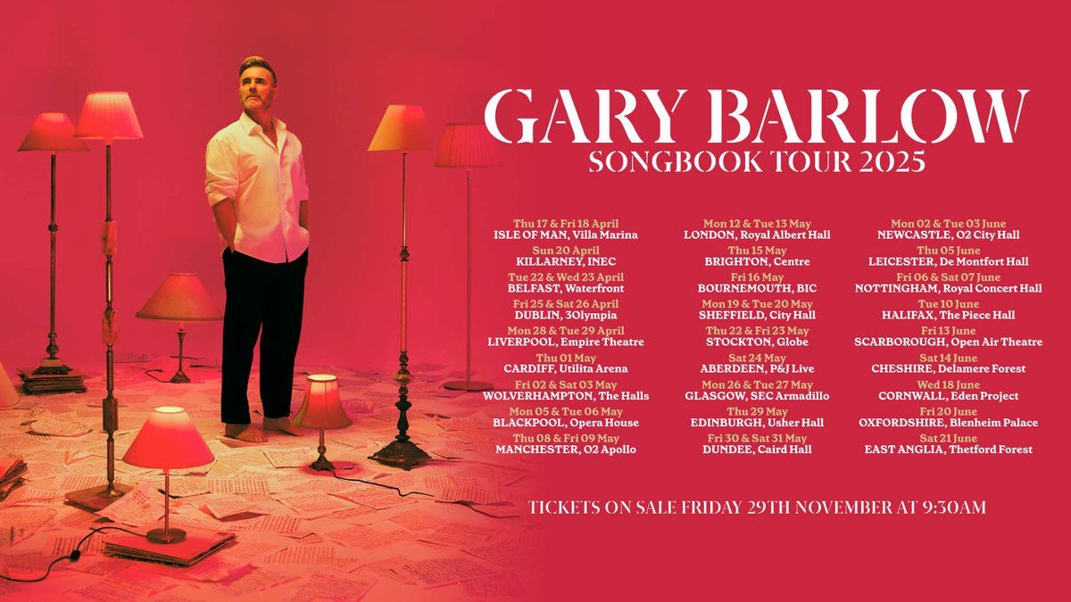 Gary Barlow Halifax Tickets