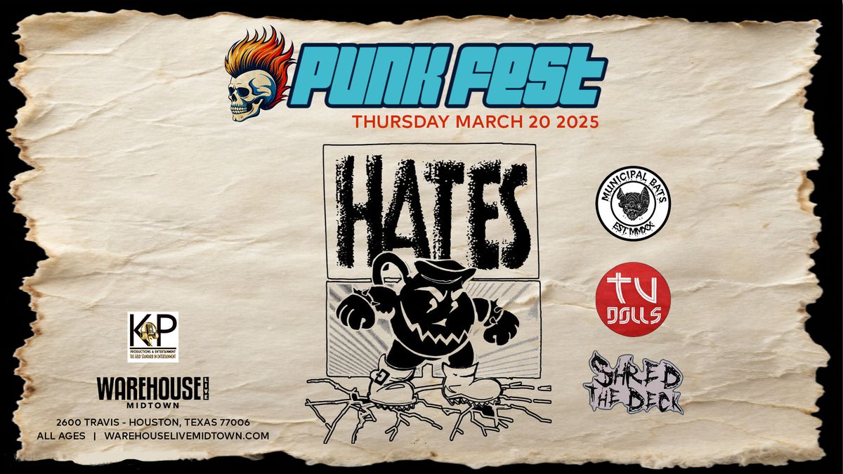 PUNKFEST at Warehouse Live Midtown Thursday March 20, 2025