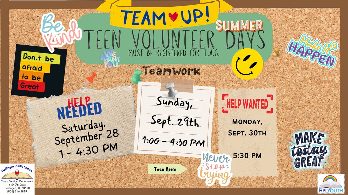 Teen Volunteer Days!