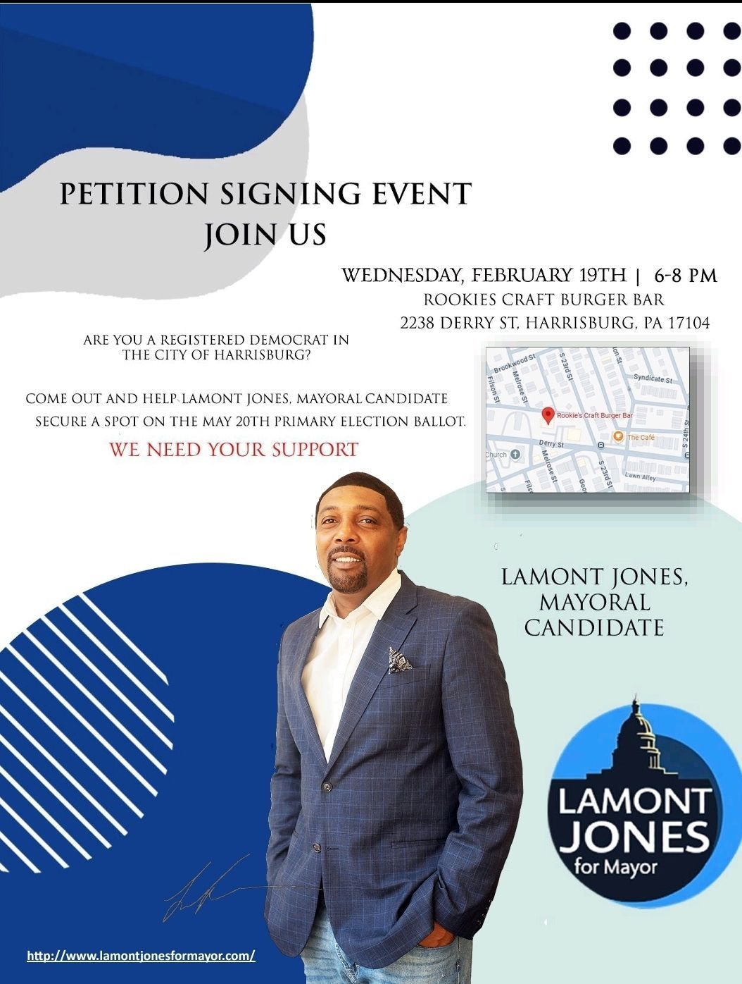 Lamont Jones For Harrisburg City Mayor