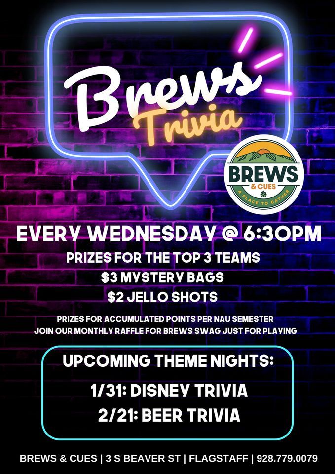 Brews Trivia: 80's Trivia Night!