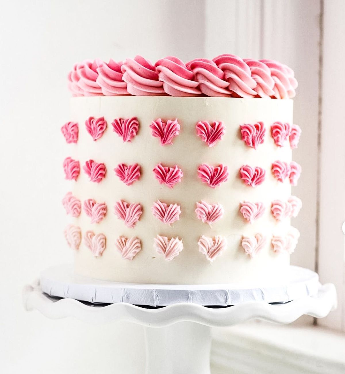 Adult Cake - Hearts - class FULL 