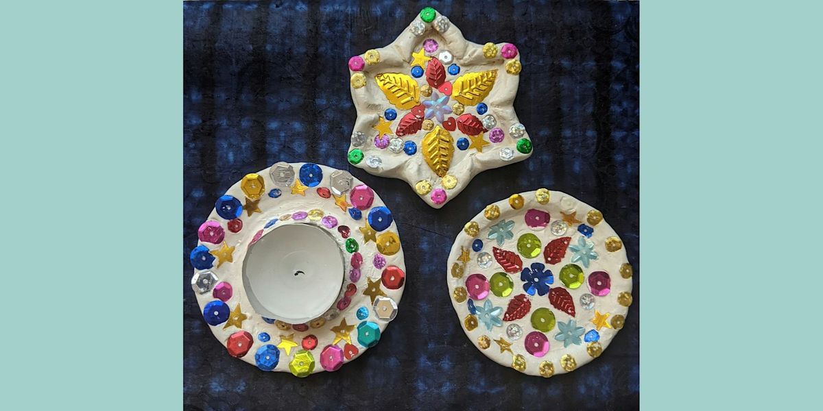 Mindful session - Sequined mandala dish