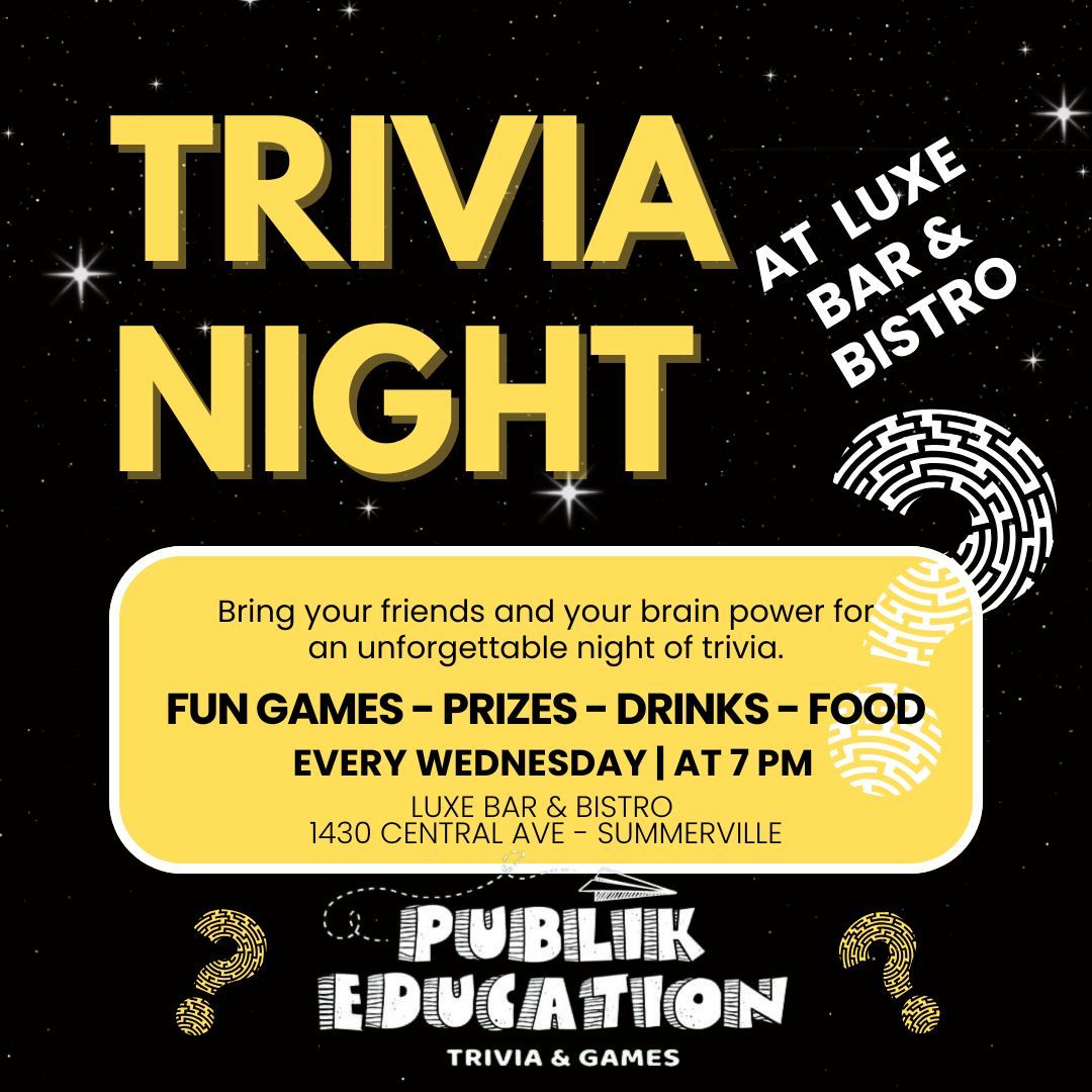 Trivia Night @ Luxe Bar & Bistro