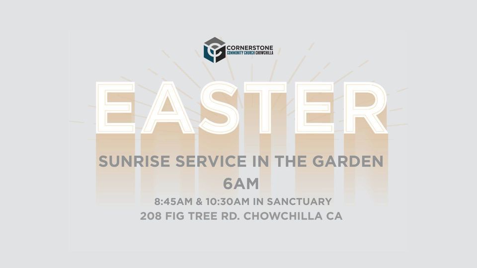 Easter Sunrise Service in the Garden, Cornerstone Community Church