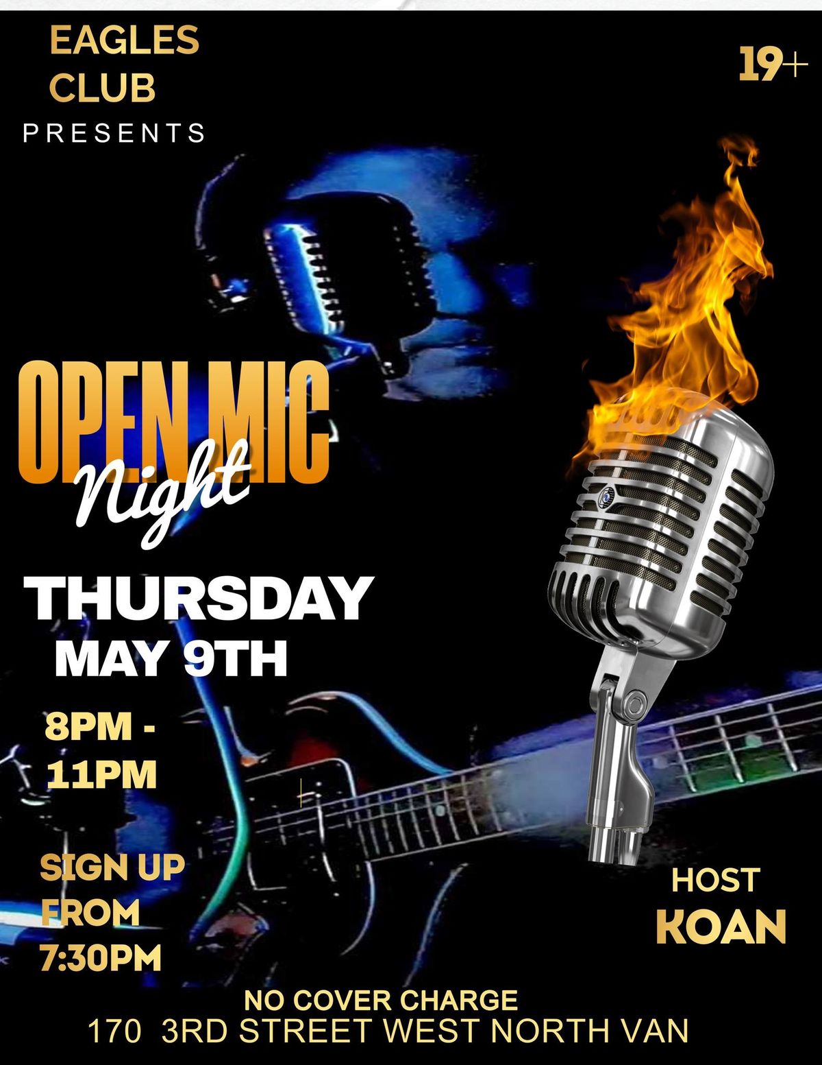Open mic music night with Host Koan! 