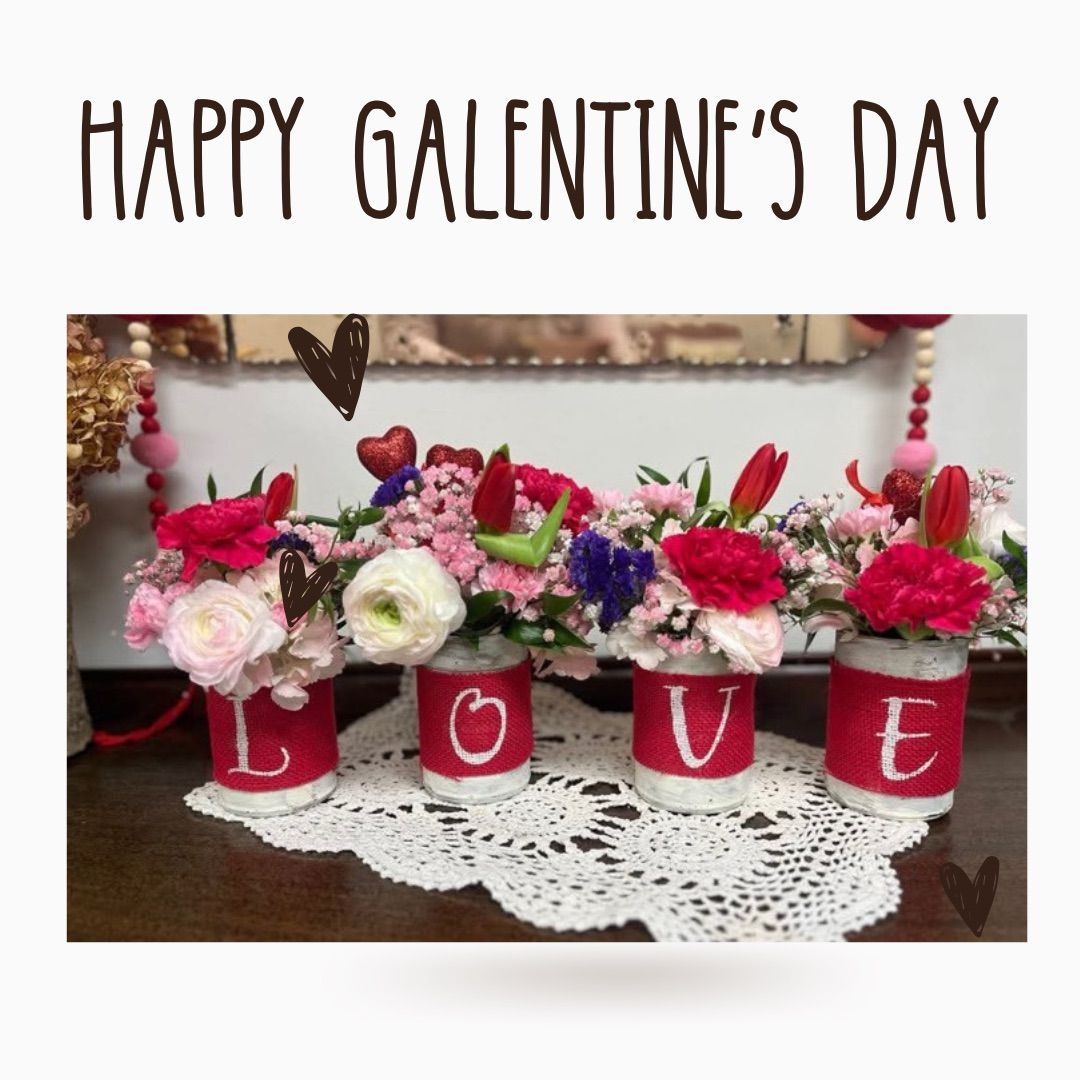 Galentines Day Floral Class