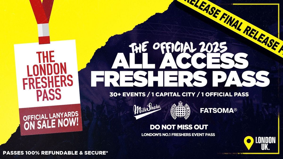 The Official All Access London Freshers Pass 2025  \ud83d\udea8COLLECTION INFO IN DESCRIPTION! \ud83d\udea8 | London Freshers Week 2025 