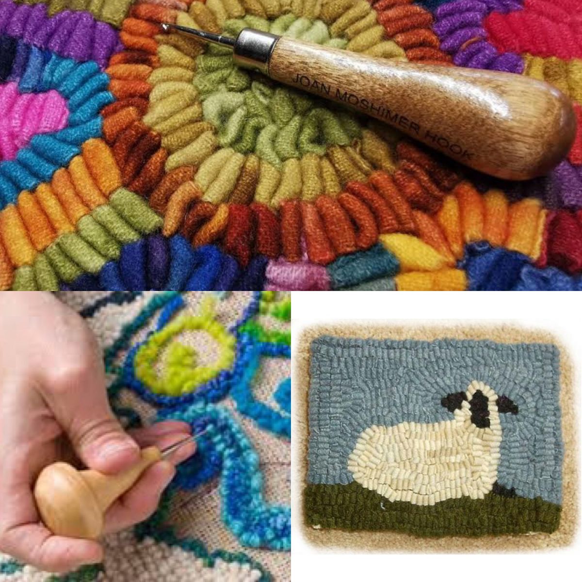 Rug Hooking Together 