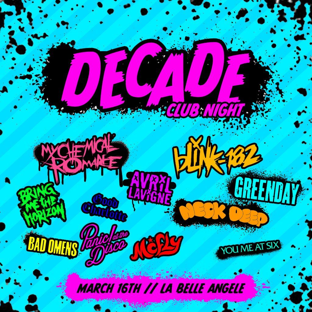 Decade Club Night - Emo, Pop Punk Party ft Karaoke