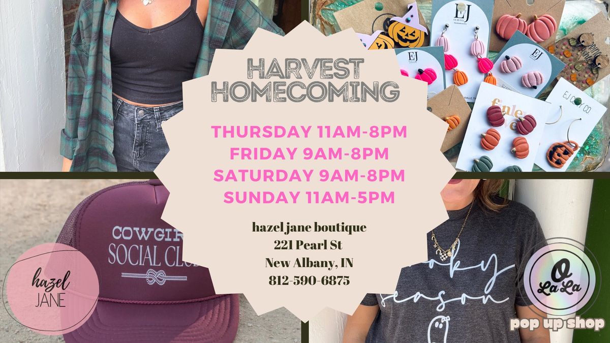 Harvest Homecoming at Hazel Jane Boutique