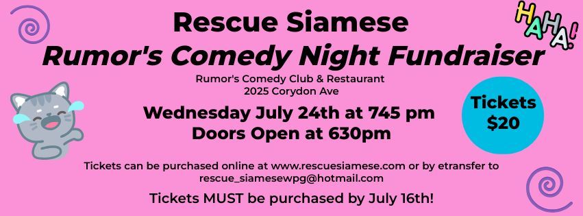 Rumor's Comedy Night Fundraiser