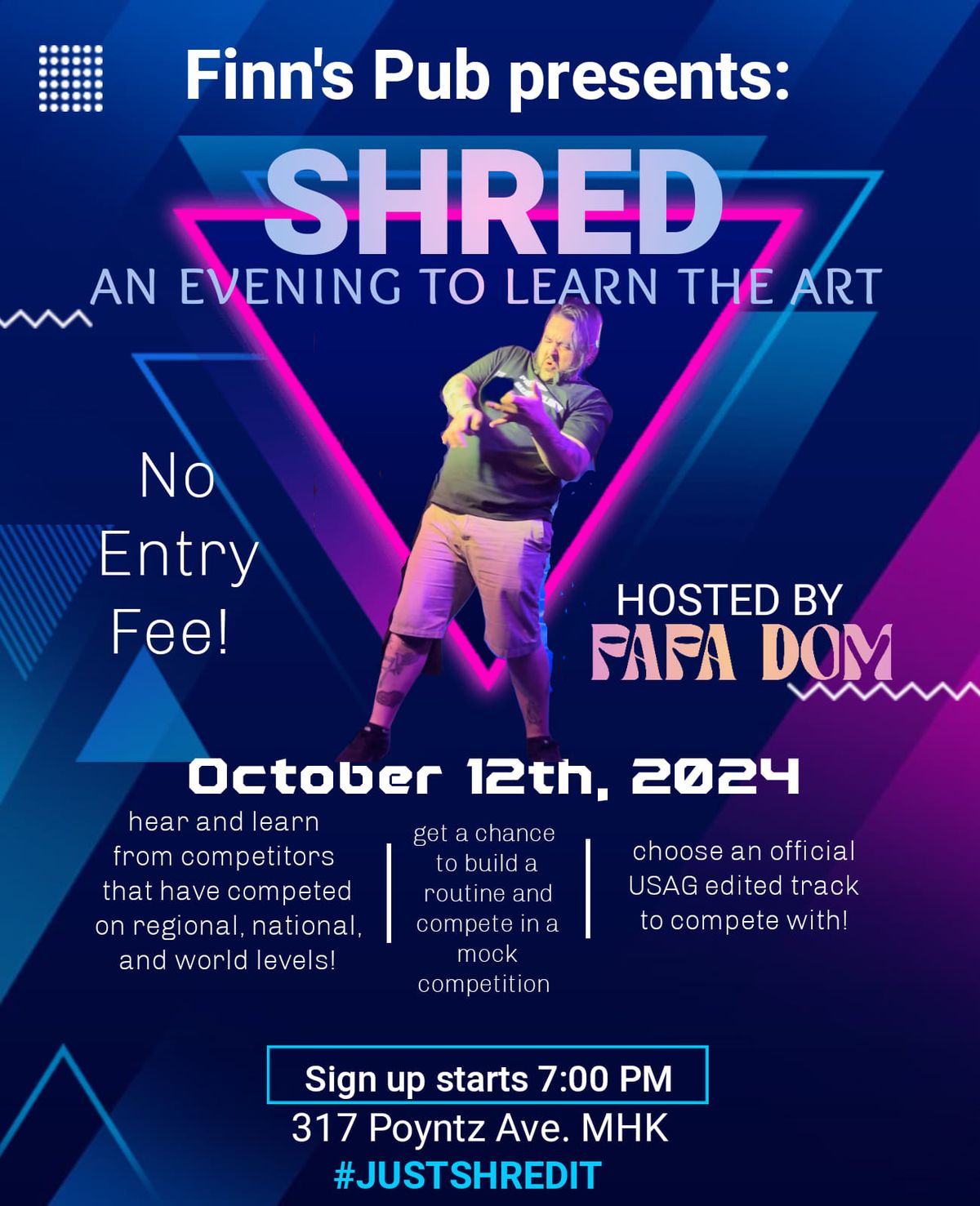 SHRED, An Evening to Learn the Art at Finn's 