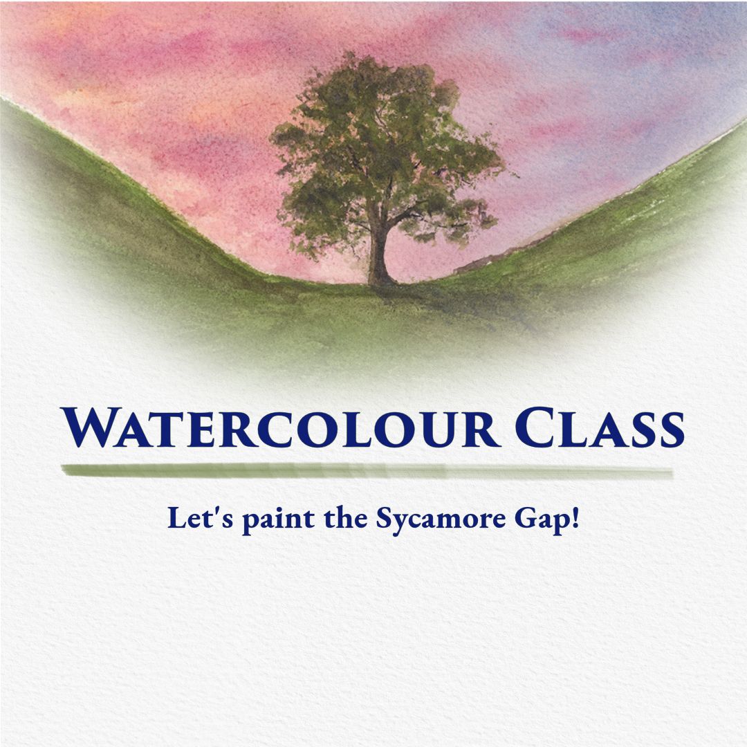 Discover Watercolour Painting: Beginner Watercolour Class \u2013 Let's Paint the Sycamore Gap!! 