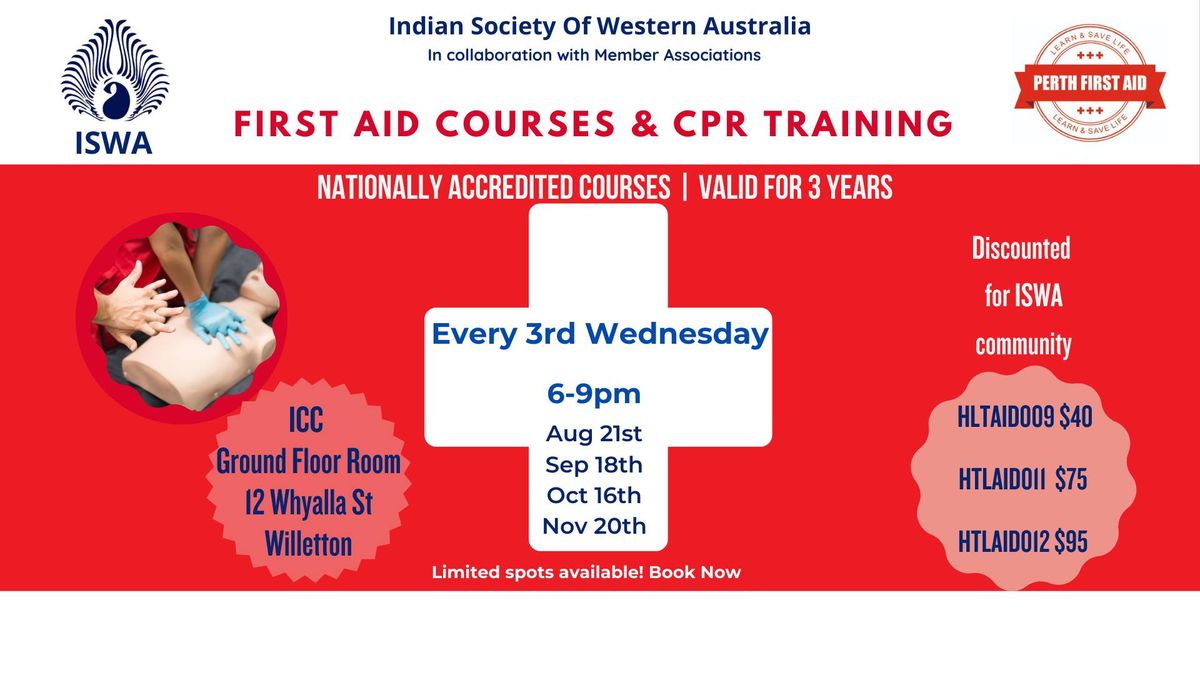 FIRST AID COURSES & CPR TRAINING