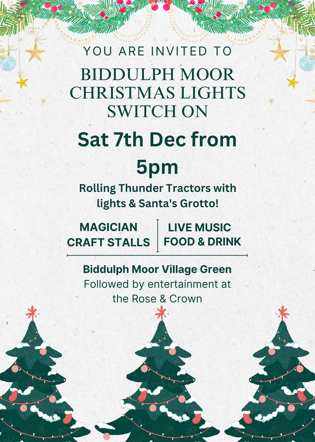 Biddulph Moor Christmas Lights Switch On