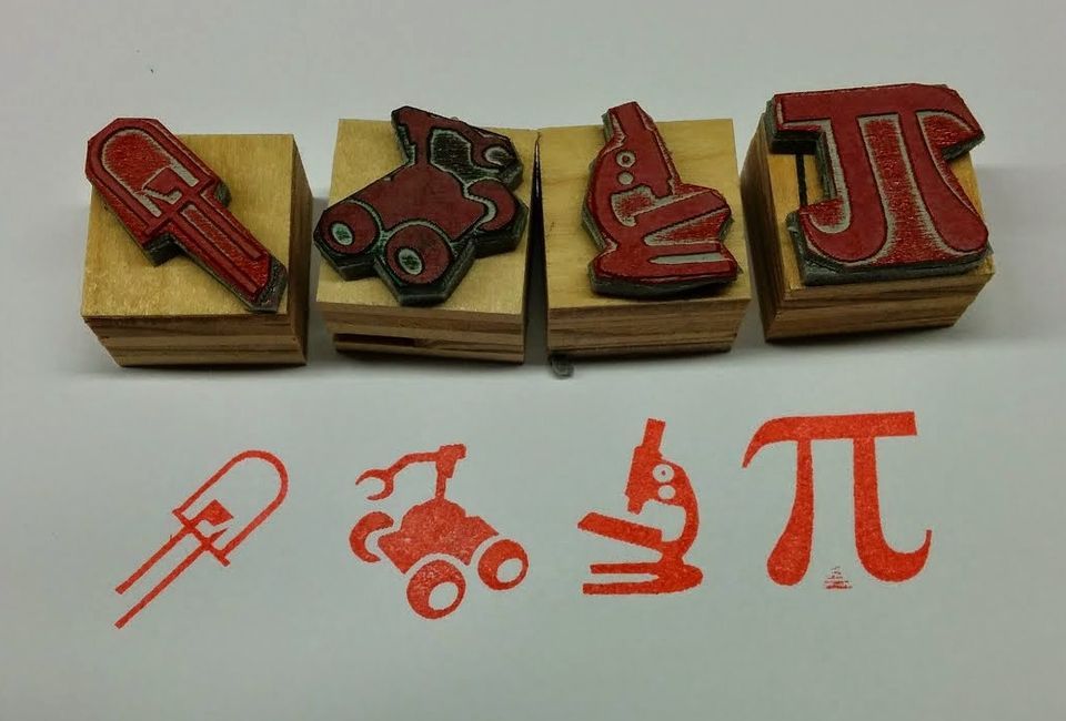 Laser Engraved Stamp Making