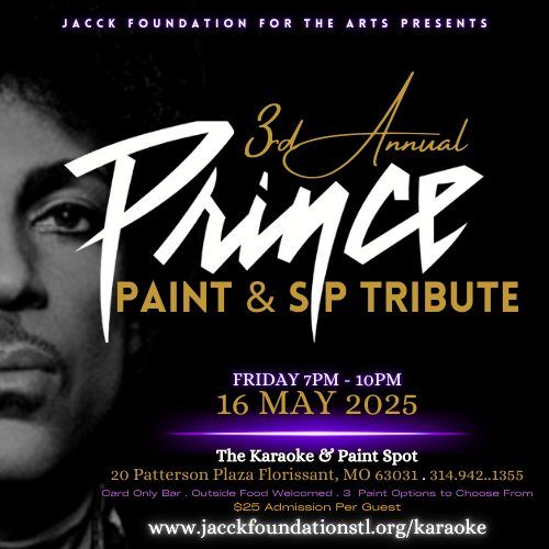 3rd Annual Prince Paint & Sip Tribute