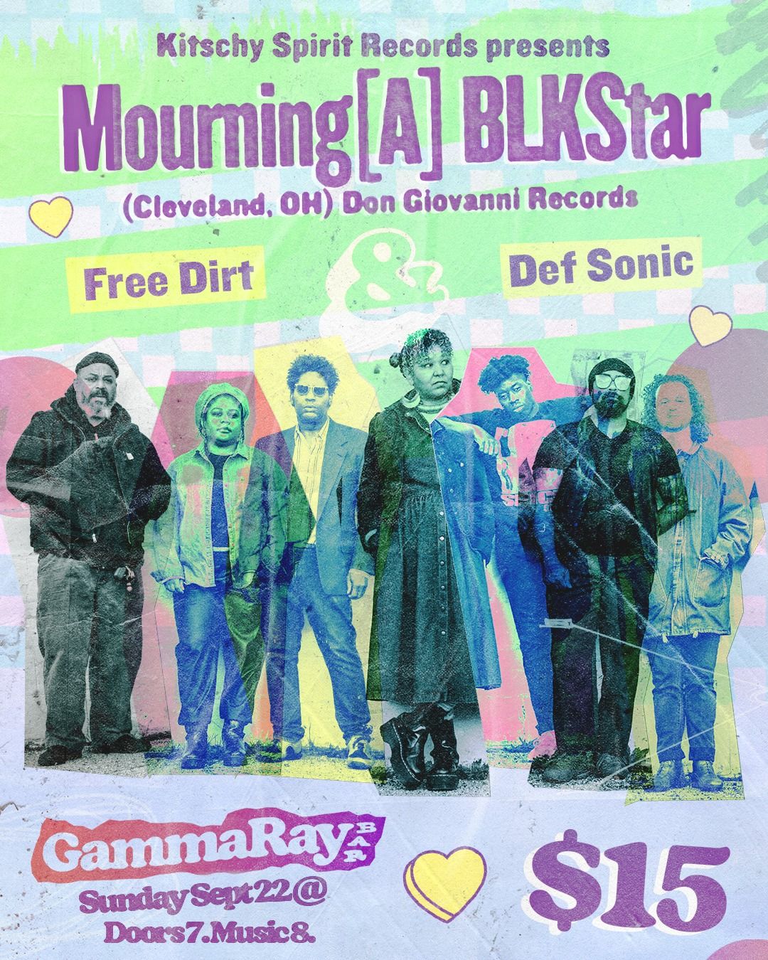 MOURNING [A] BLKSTAR at GAMMA RAY w\/ FREE DIRT & DEF SONIC