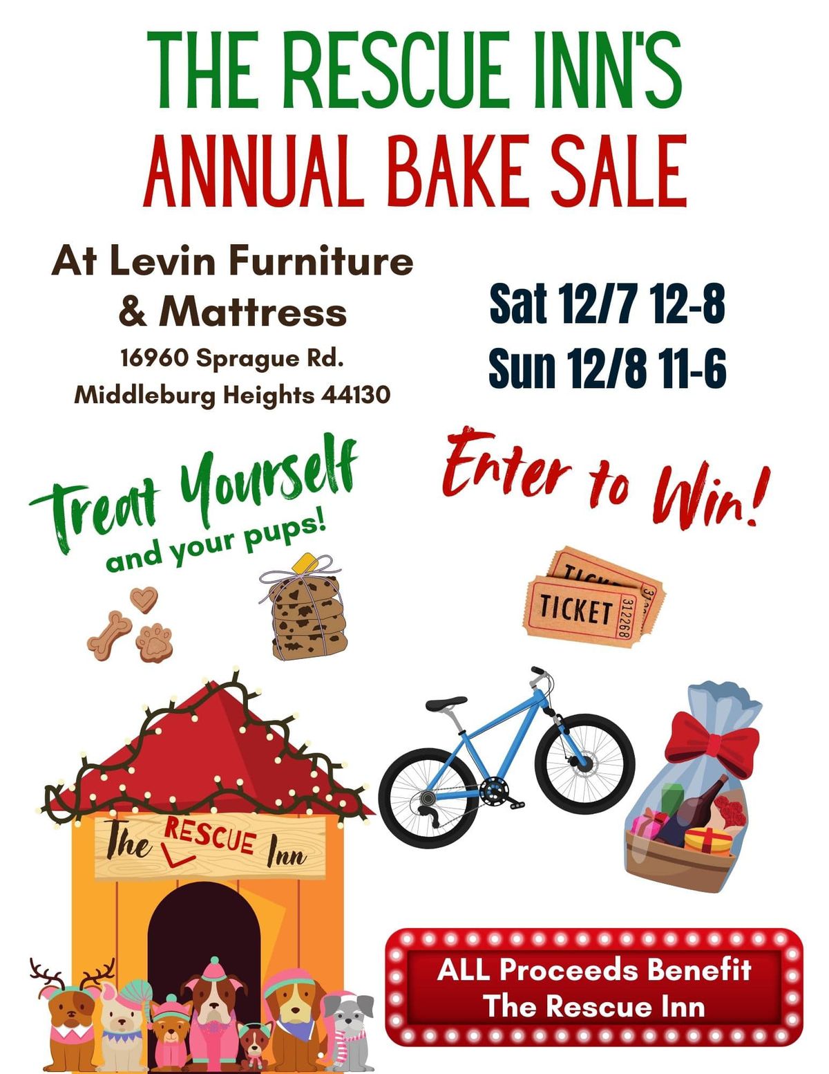 TRI Holiday Bake Sale & Bike Raffle! At Levin Middleburg Hts!