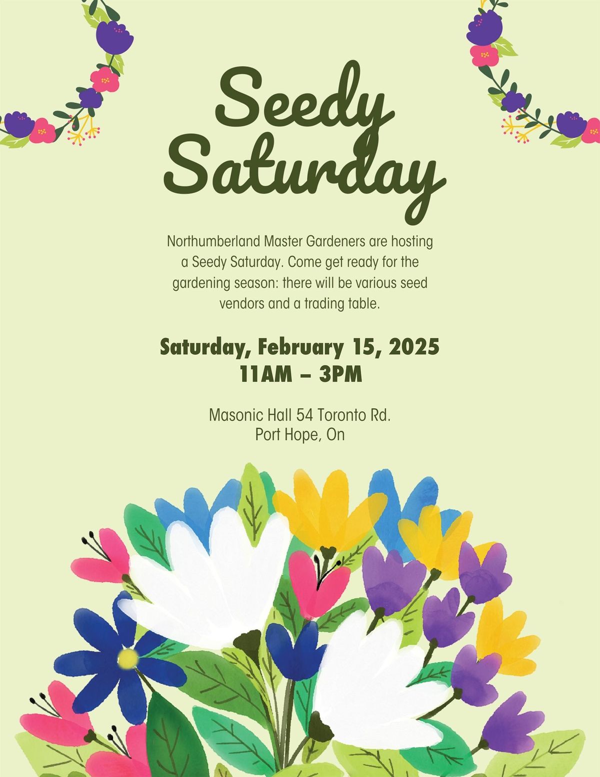 2nd Annual Seedy Saturday Garden Seed Exchange