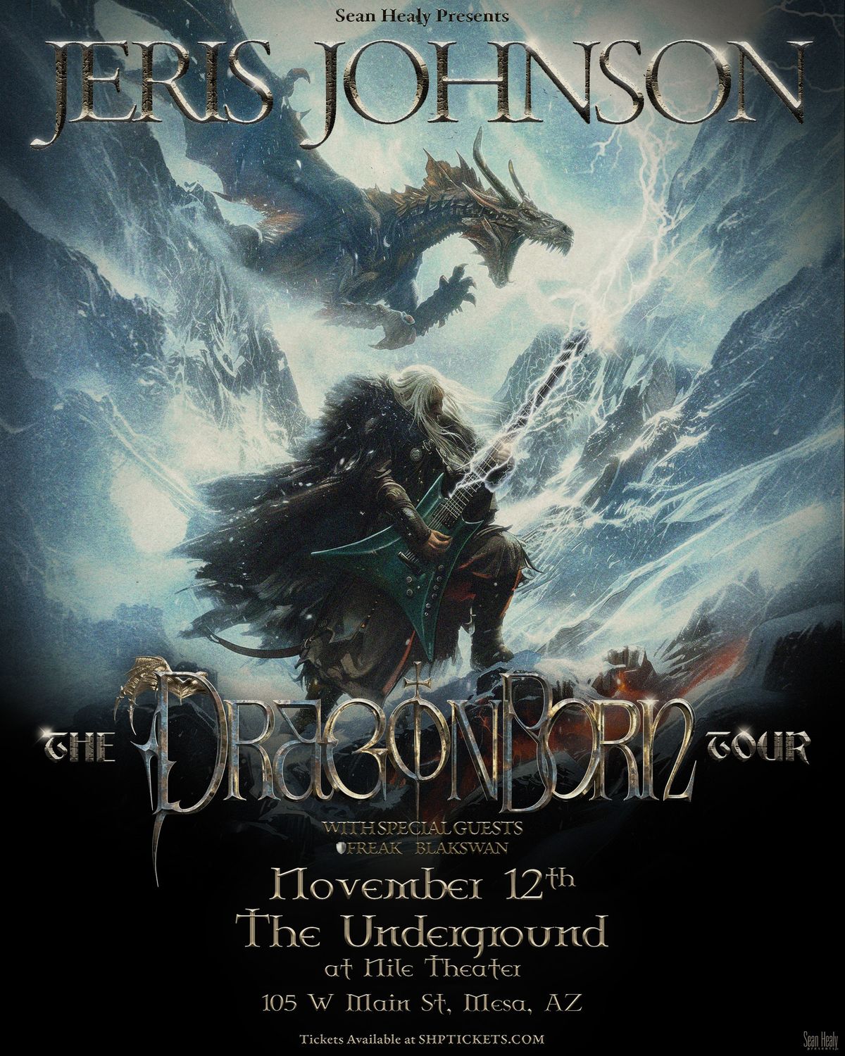 Jeris Johnson: The Dragon Born Tour w\/ Special Guests BLAKSWAN, FREAK