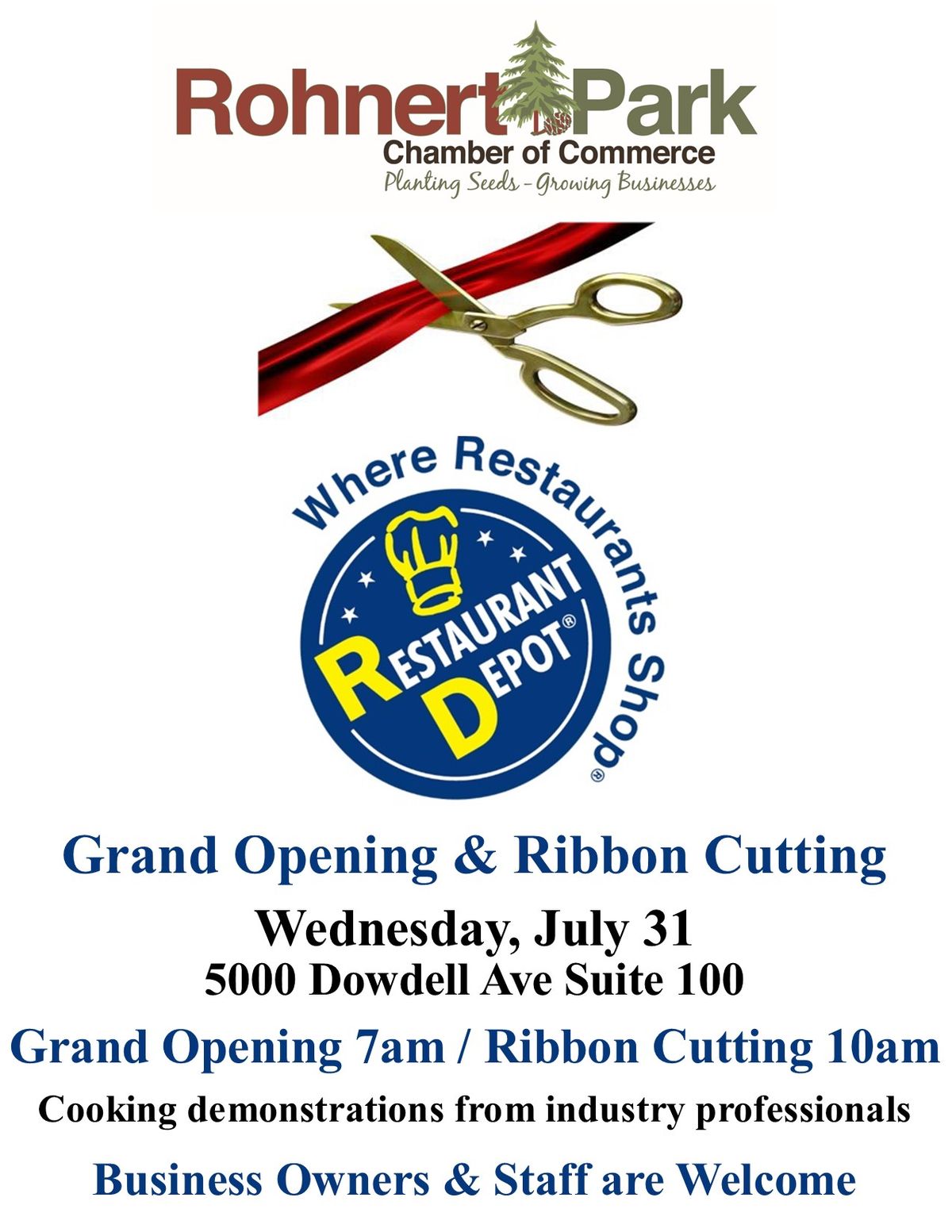 Grand Opening & Ribbon Cutting - Restaurant Depot