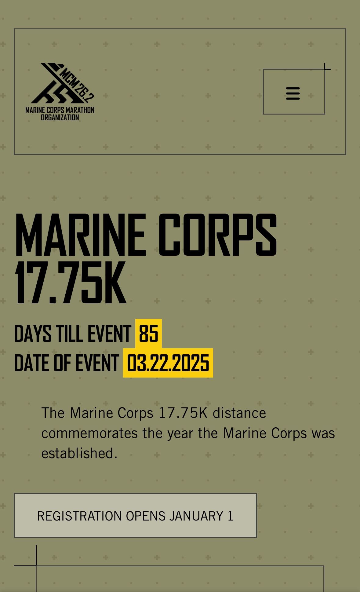 USMC 17.75K Run!