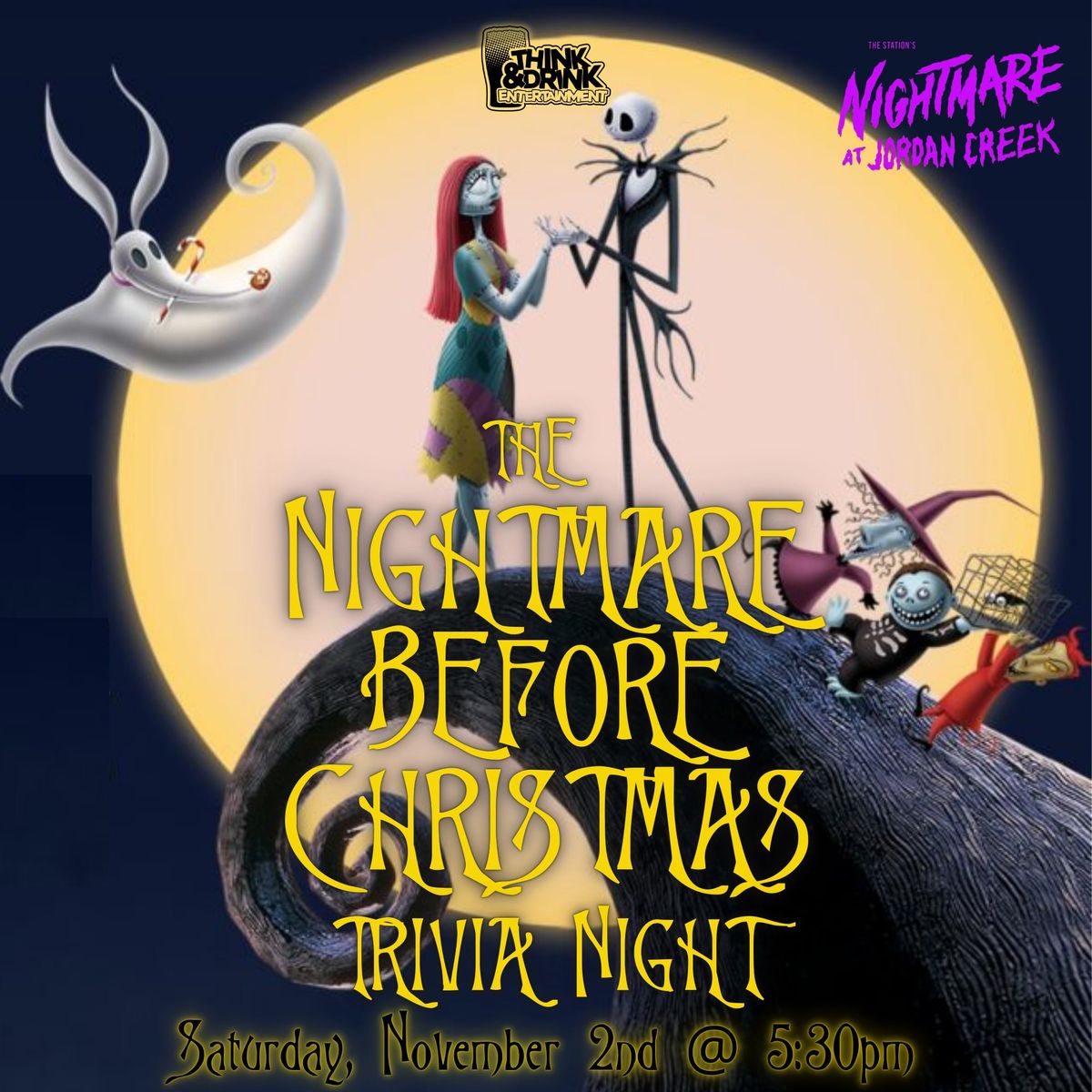 The Nightmare Before Christmas Trivia Night @ Nightmare at Jordan Creek \/ Sat Nov 2nd @ 5:30pm