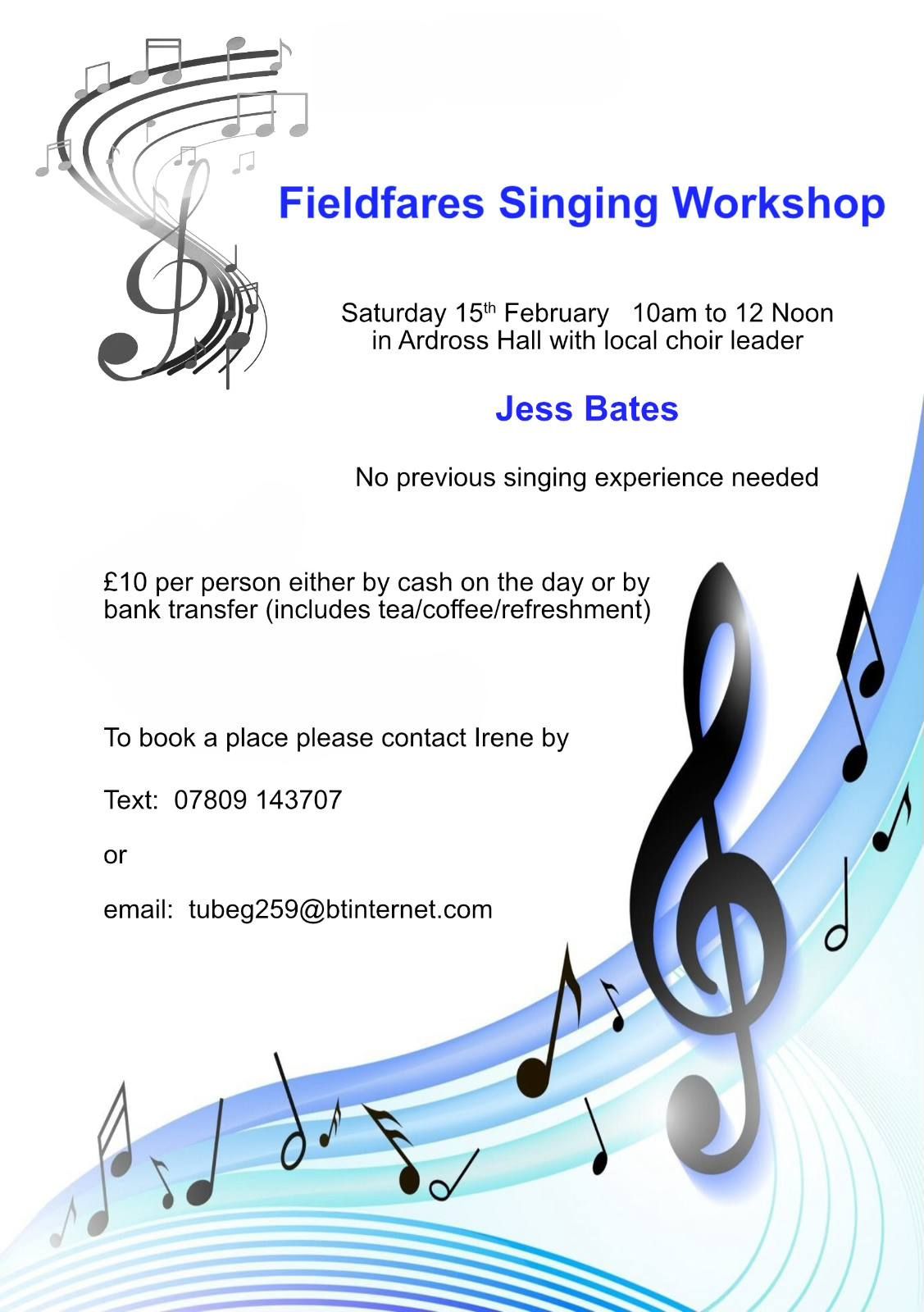 Fieldfares Singing Workshop