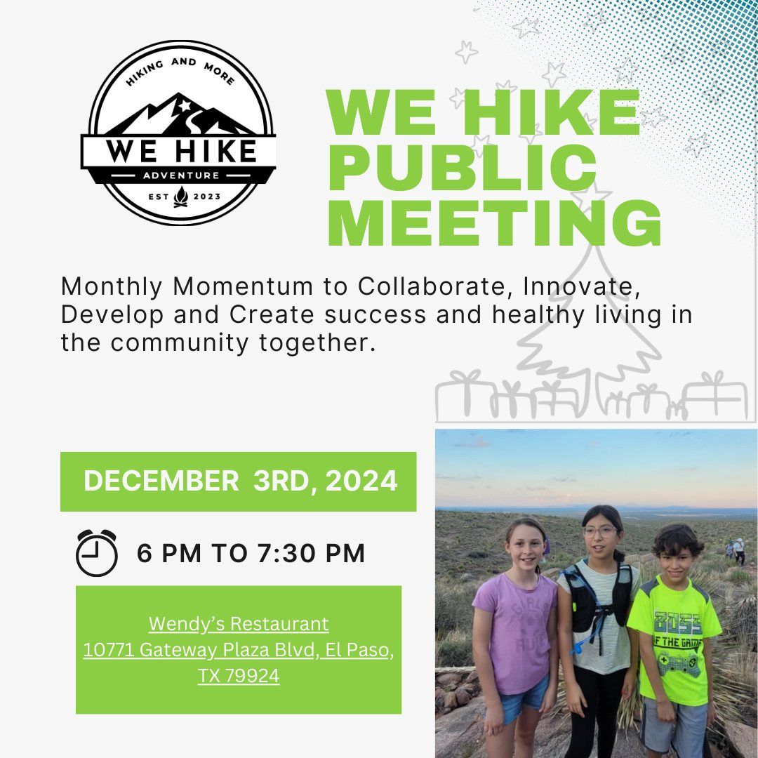 We Hike Community Meeting