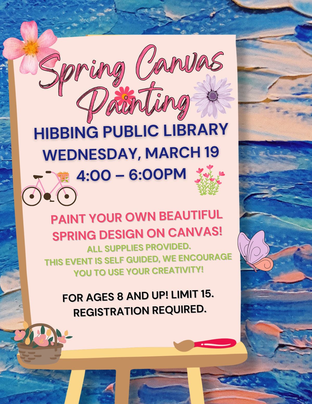 Spring Canvas Painting Class