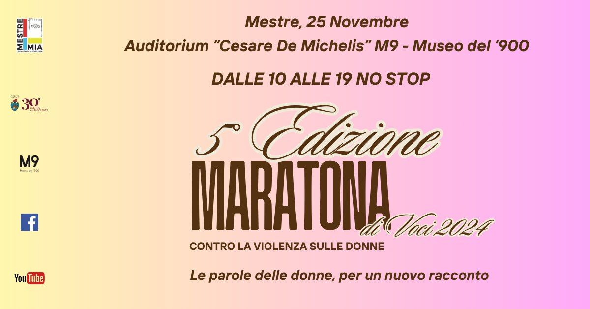 Maratona di Voci contro la violenza sulle donne