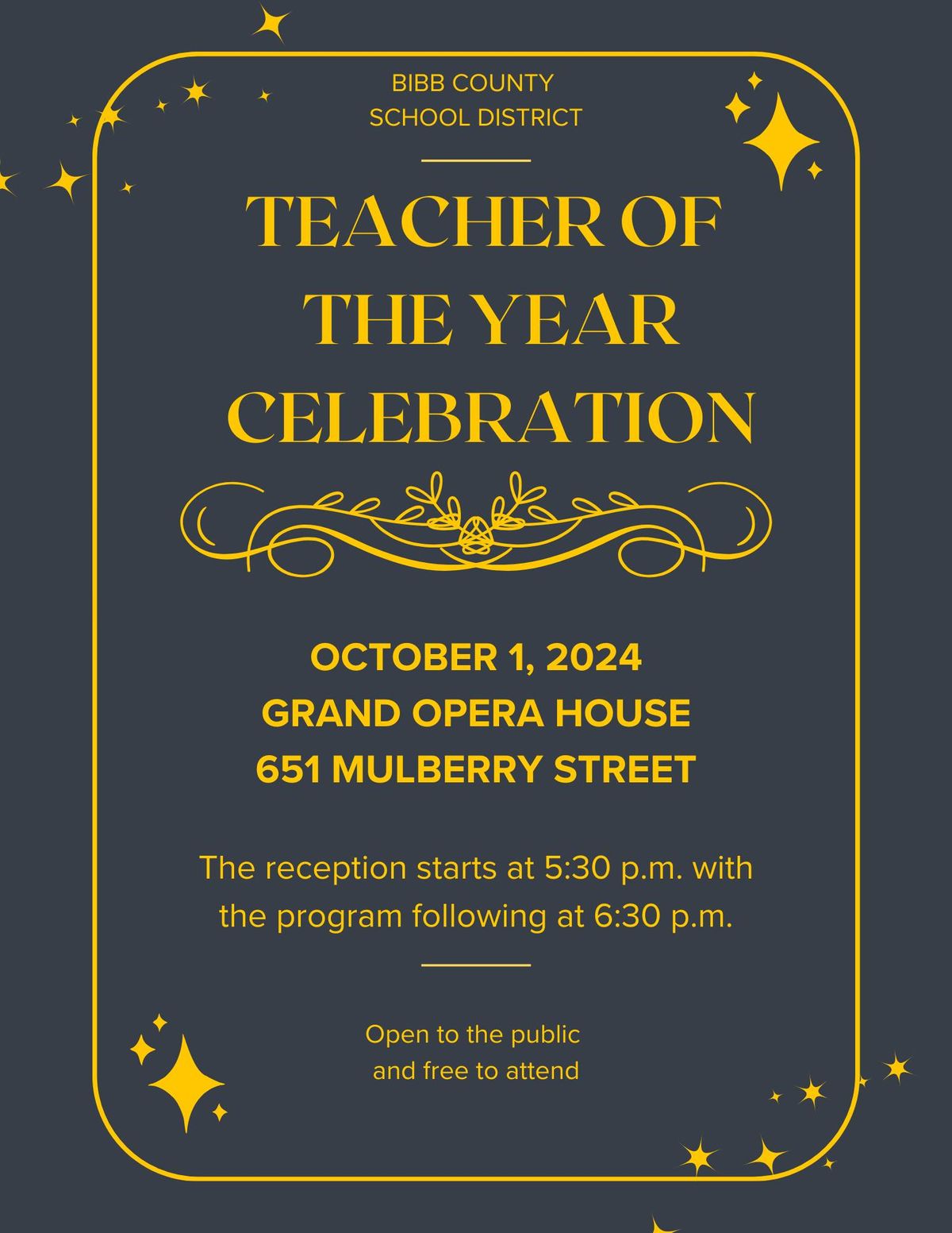 Teacher of the Year Celebration