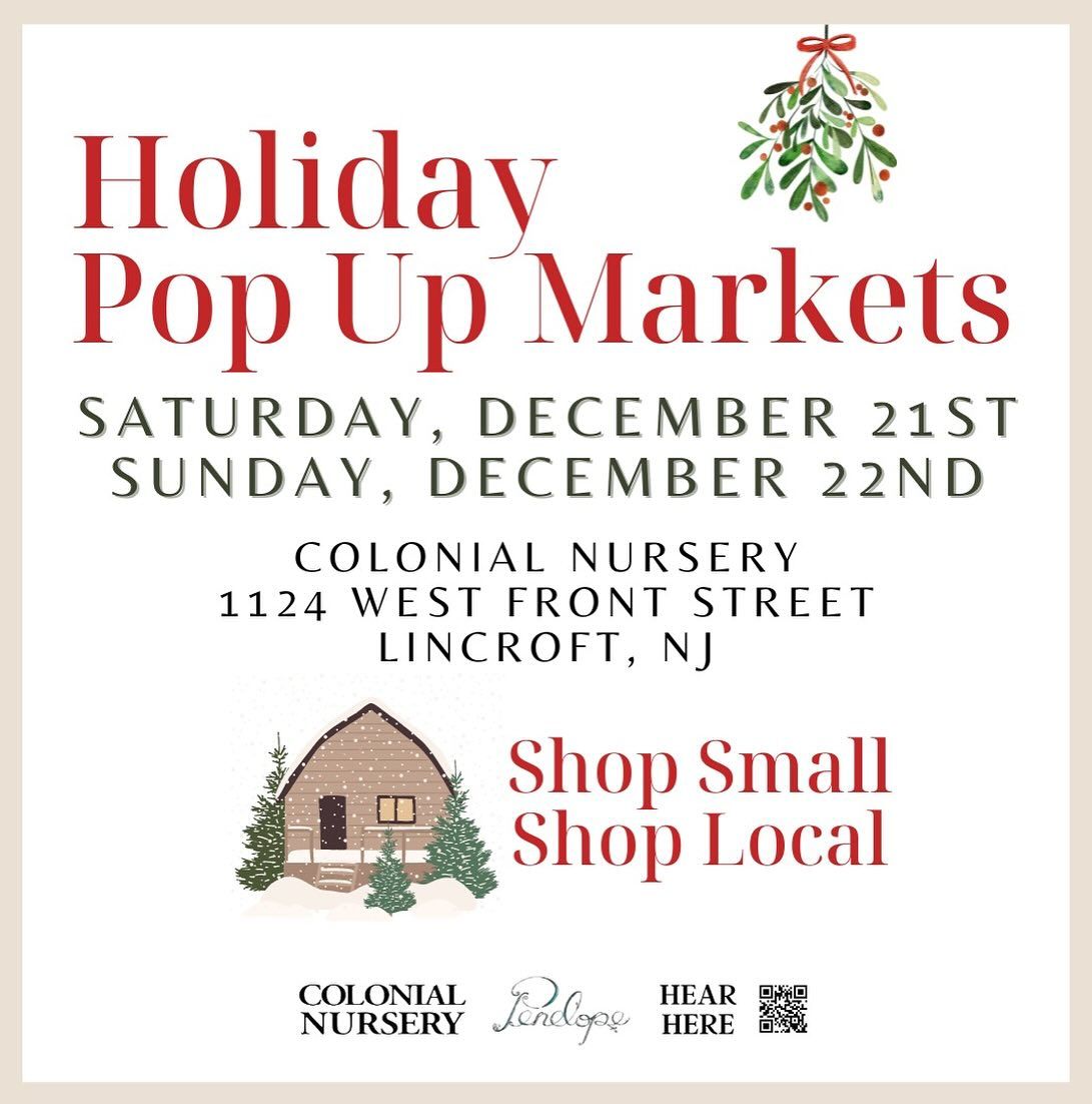 Christmas Winter Market Weekend \/ Colonial Nursery \/ Lincroft NJ