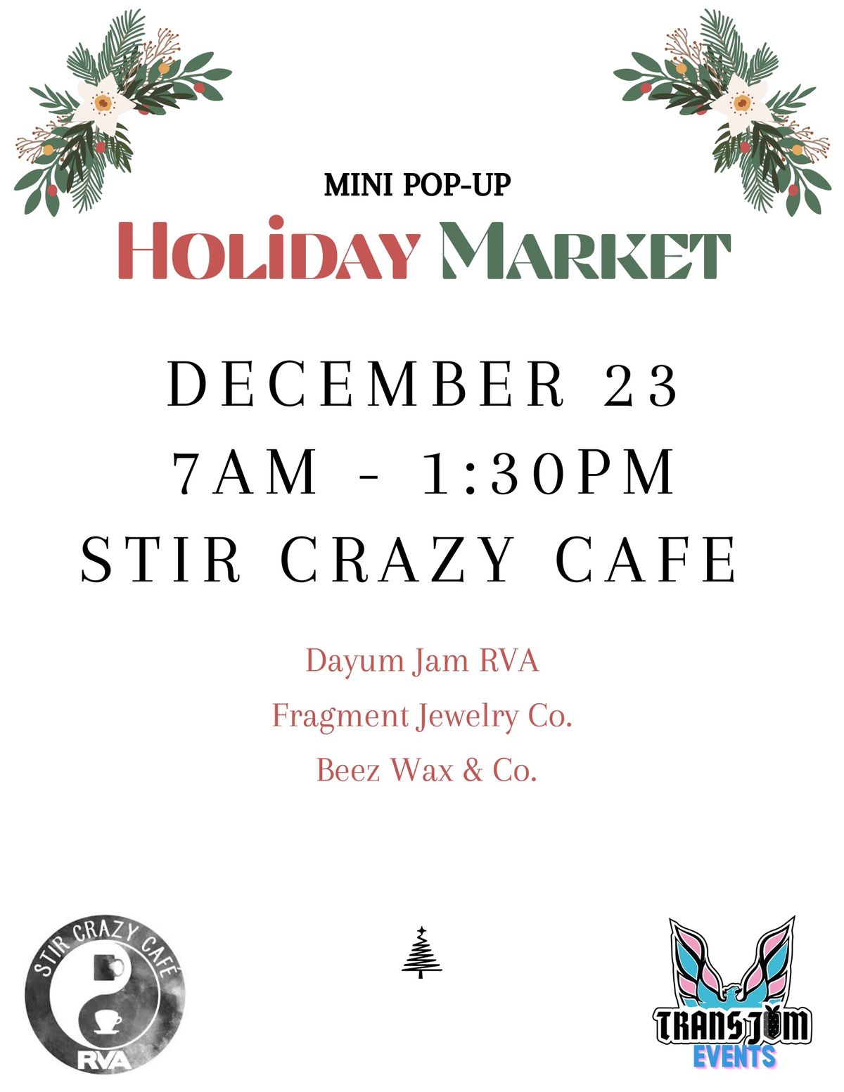 Holiday Mini Market @ Stir Crazy Cafe