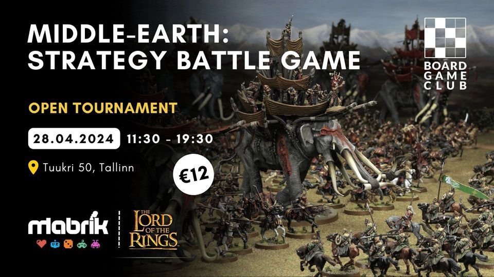 Middle-Earth Strategy Battle Game - Open Tournament