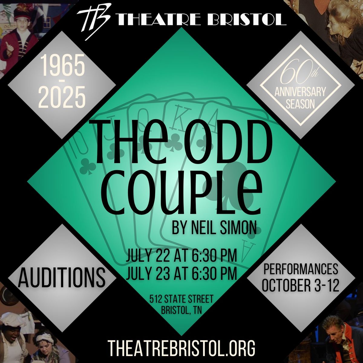 AUDITIONS The Odd Couple at Theatre Bristol