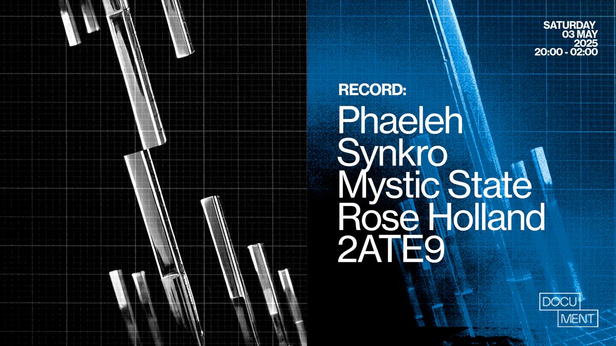 RECORD presents: Phaeleh, Synkro, Mystic State, Rose Holland, 2ATE9