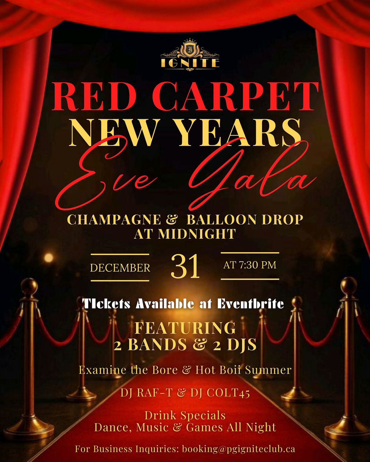 Red Carpet New Year\u2019s Eve Gala