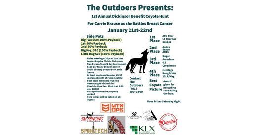 1st Annual Dickinson Benefit Coyote Hunt