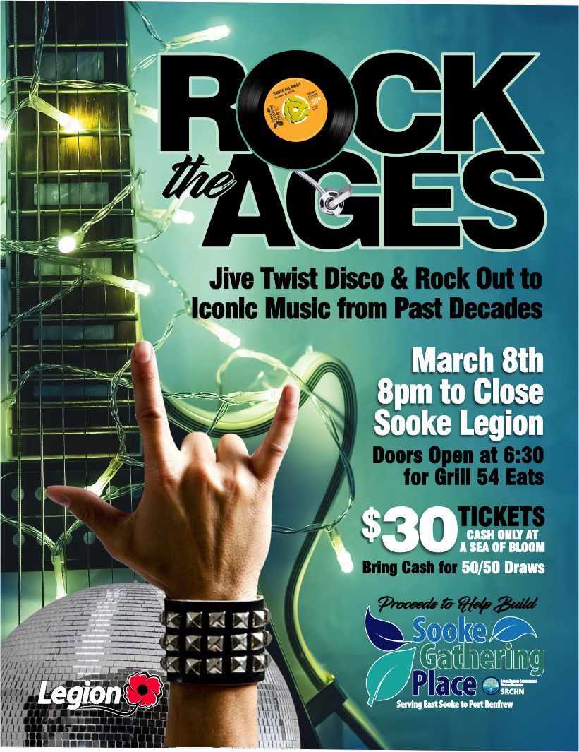 Sooke Gathering Place Fundraiser - ROCK the AGES!