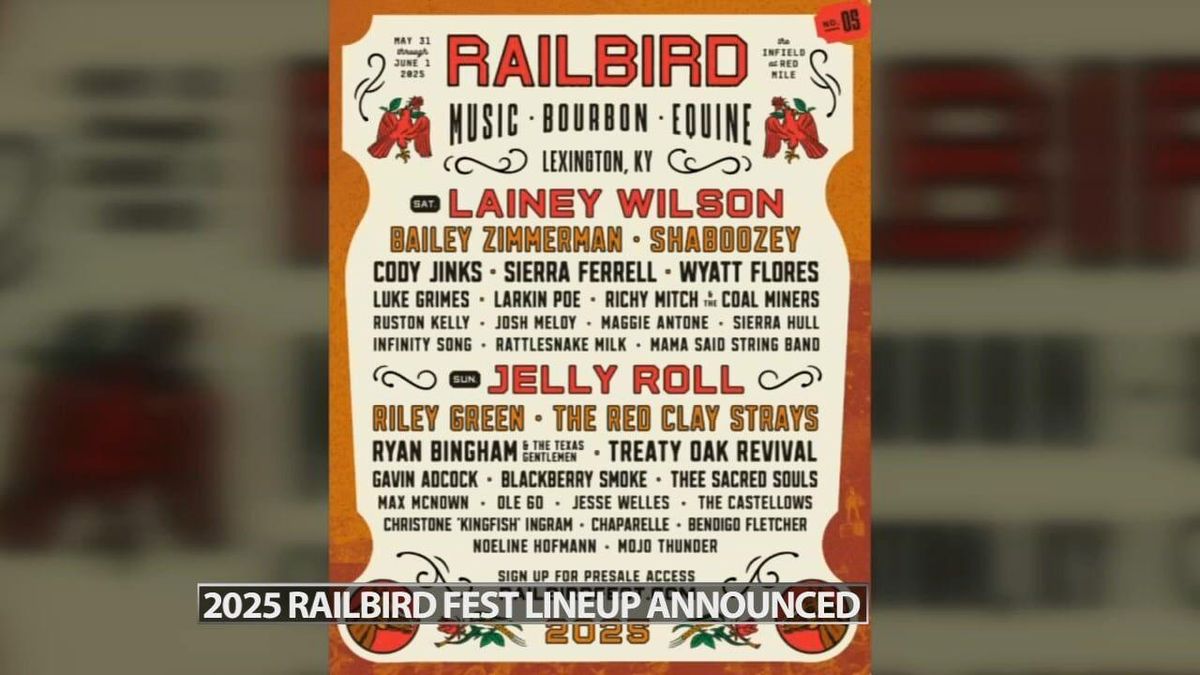 Railbird Festival with Lainey Wilson, Bailey Zimmerman, Jelly Roll and more (2-Day Pass)