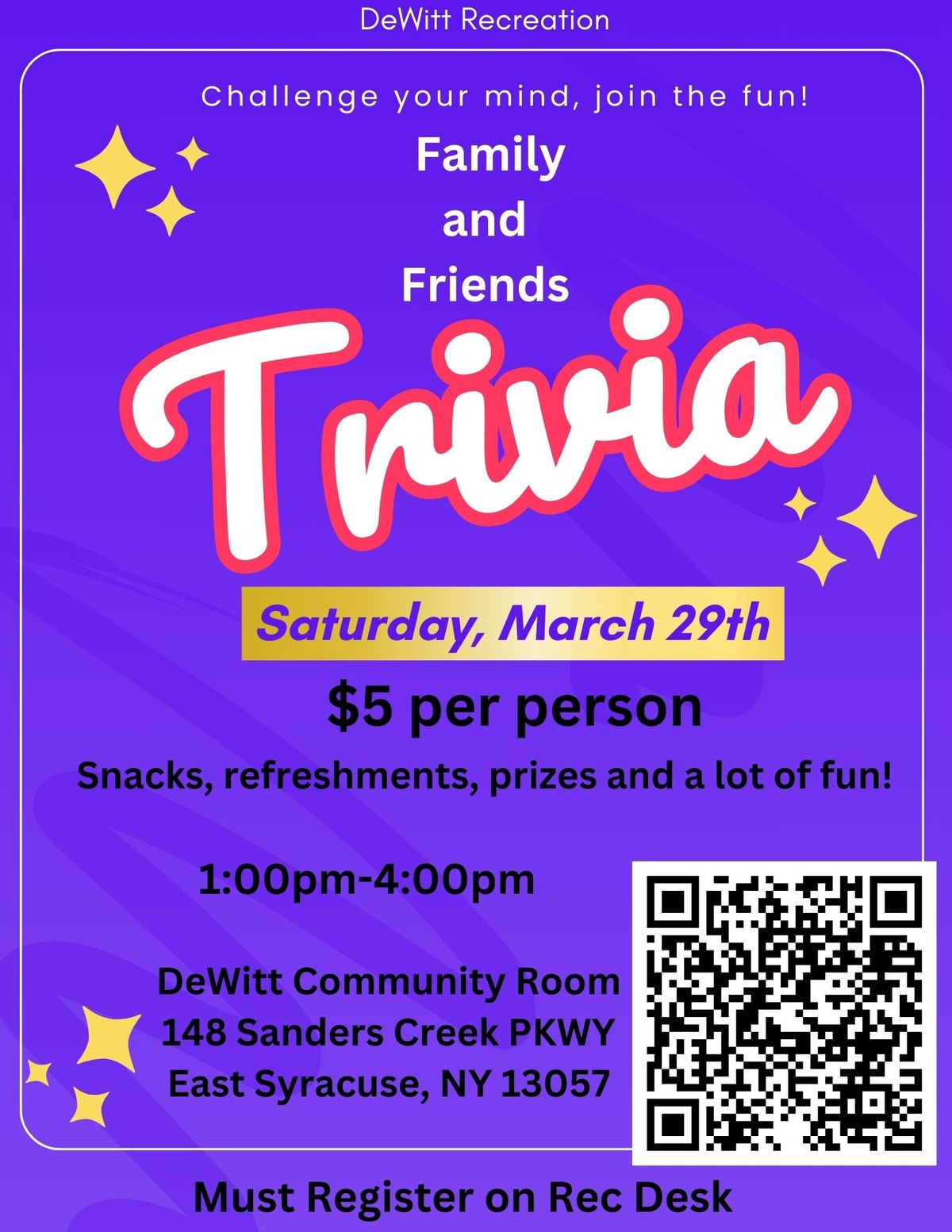 Family and Friends Trivia