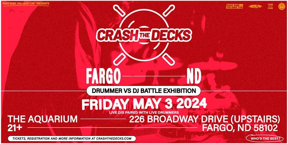 Crash the Decks: Drummer vs DJ Battle Exhibition - Fargo, ND