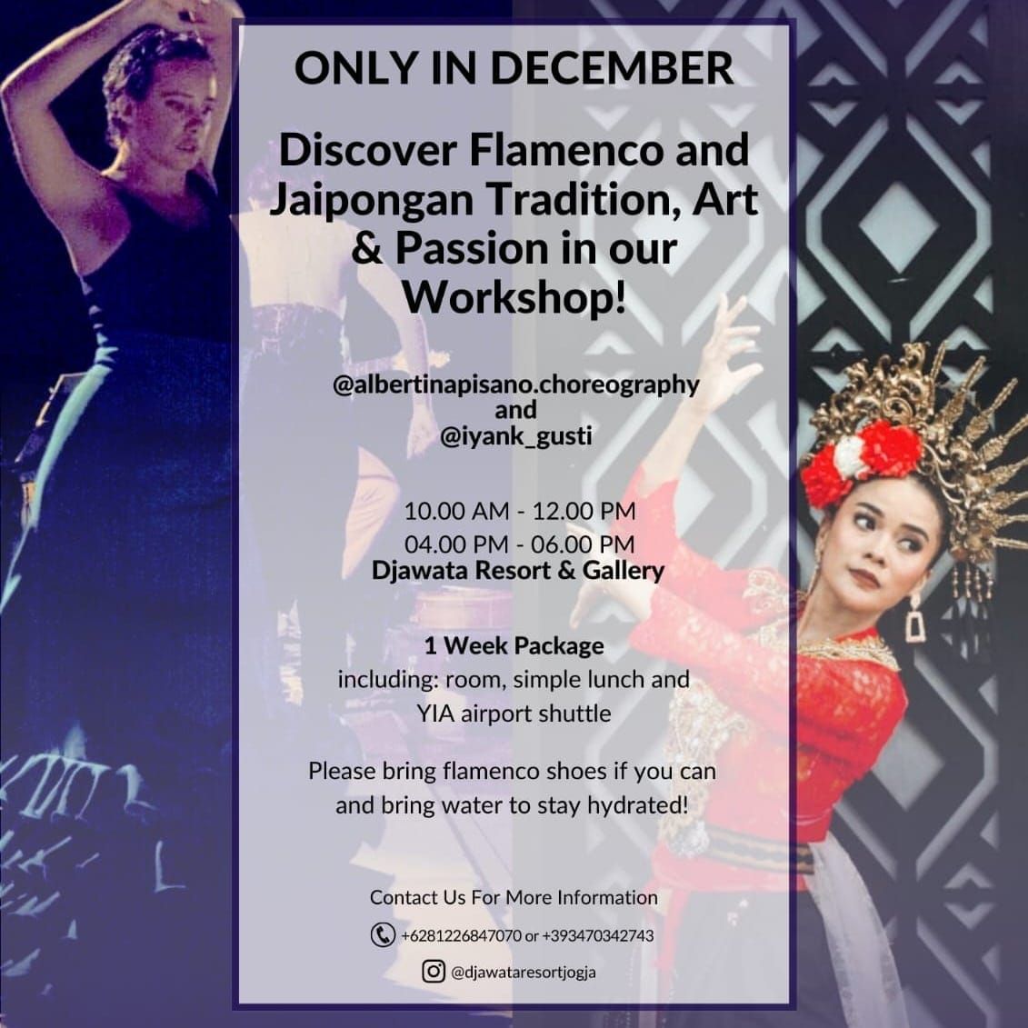 Flamenco and Jaipong Dance Workshop