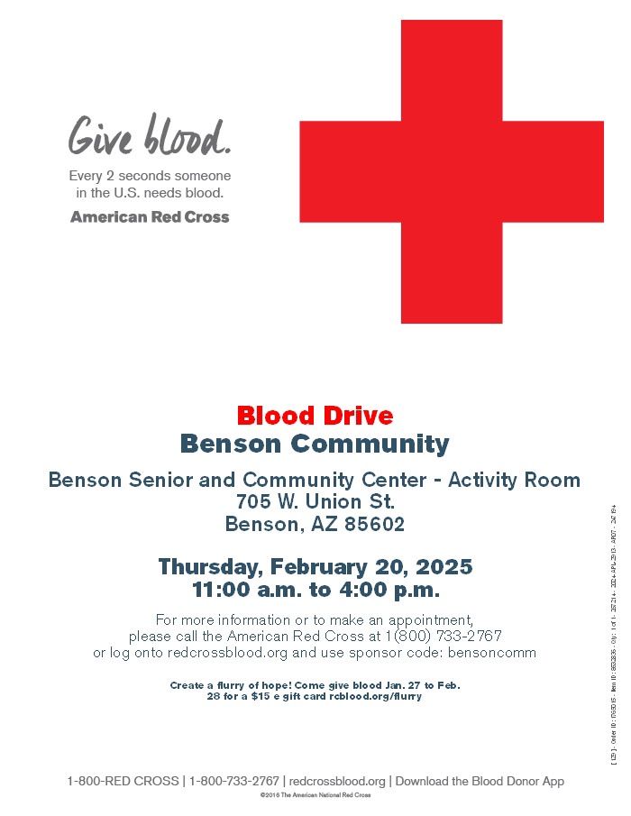 Quarterly Community Blood Drive